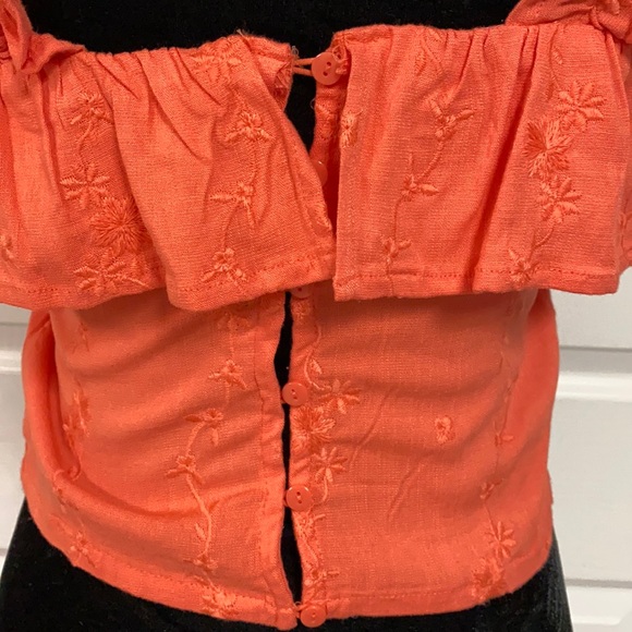 Forever 21 orange sleeveless/crop top - Size medium - Picture 7 of 9